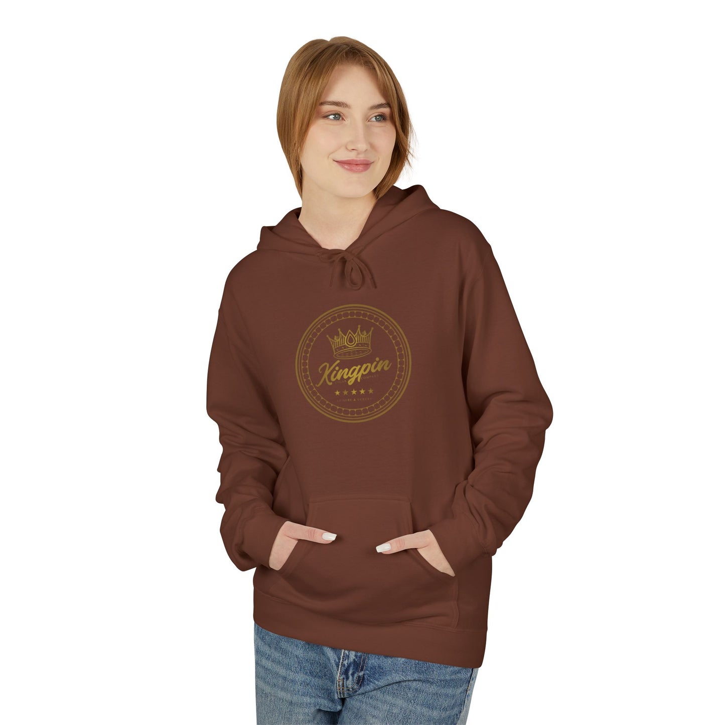 Kingpin Luxury/Bosstalks on the rooftop Unisex Midweight Softstyle Fleece Hoodie