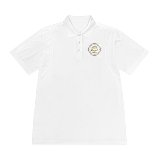 Golf Polo — ‘Kingpin Luxury Dad' Crest Performance Golf Shirt