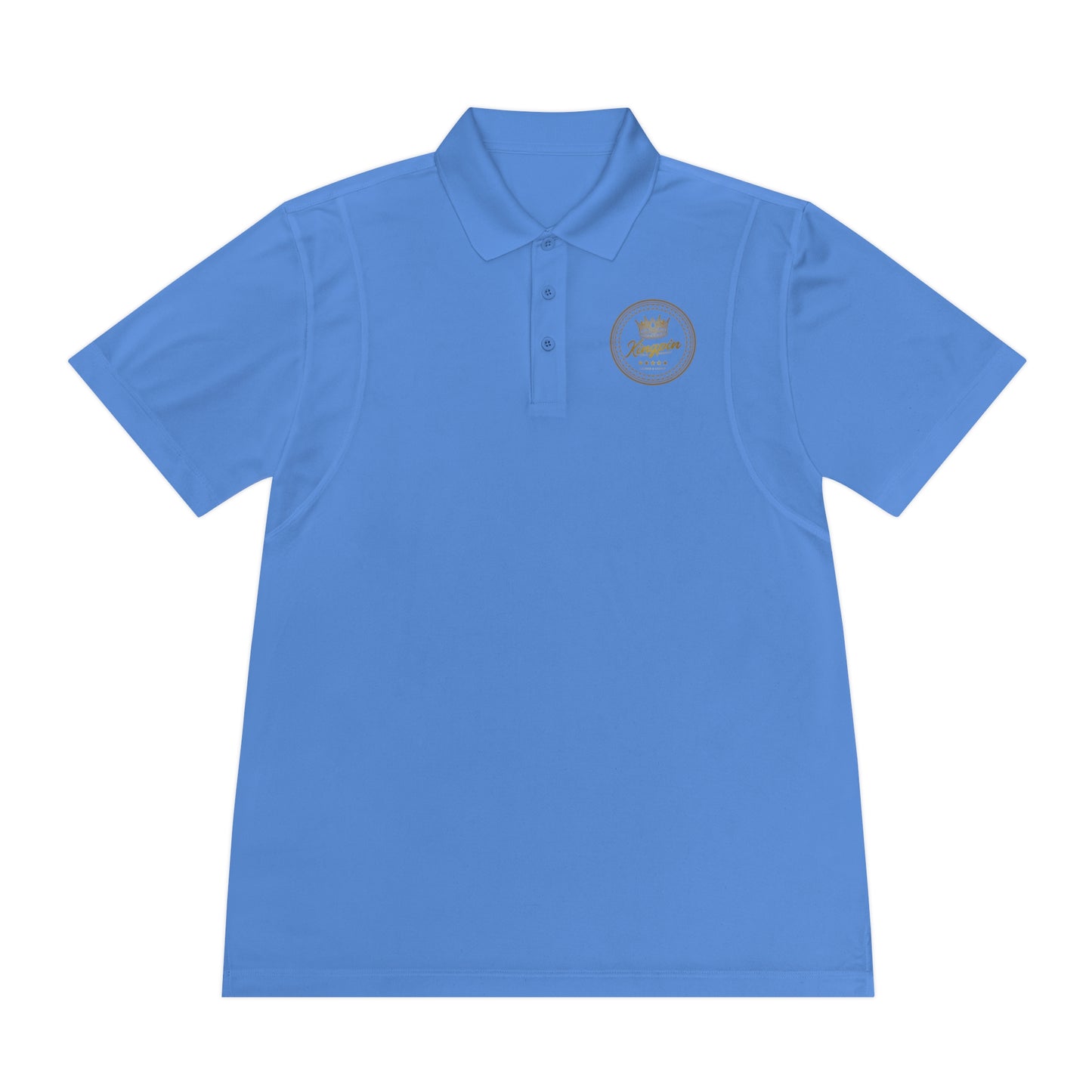 Golf Polo — ‘Kingpin Luxury Dad' Crest Performance Golf Shirt
