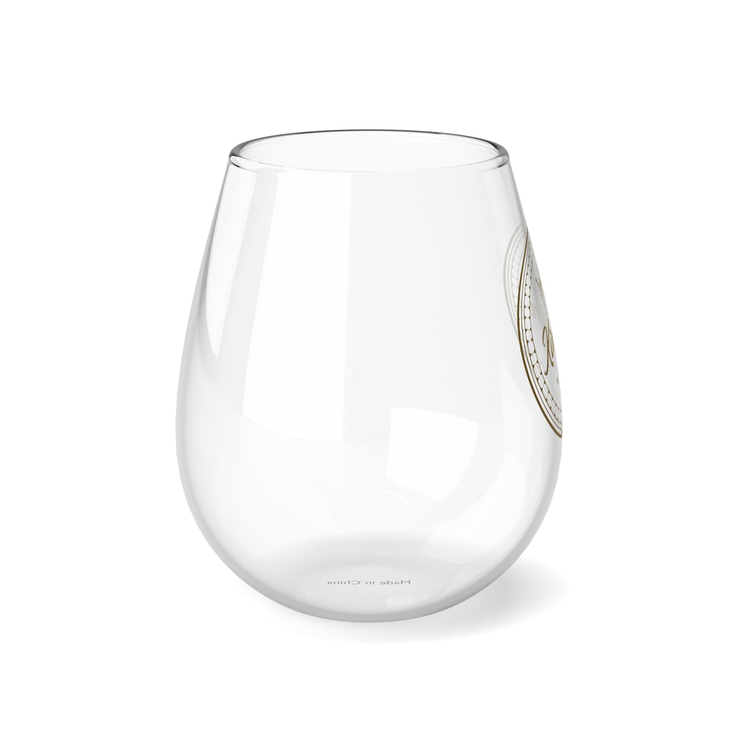 Kingpin Luxury Stemless Wine Glass, 11.75oz