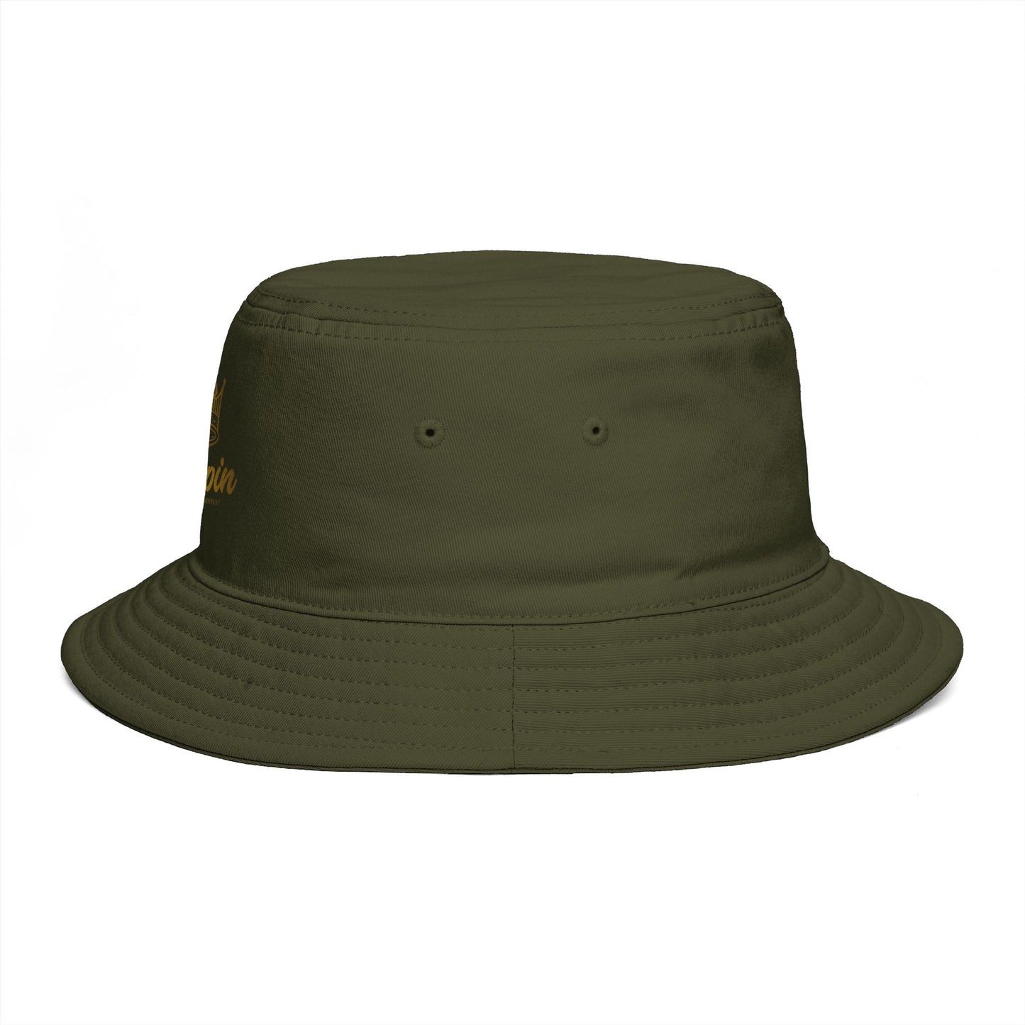 Kingpin Crown Bucket Hat — Brown Streetwear Sun Hat
