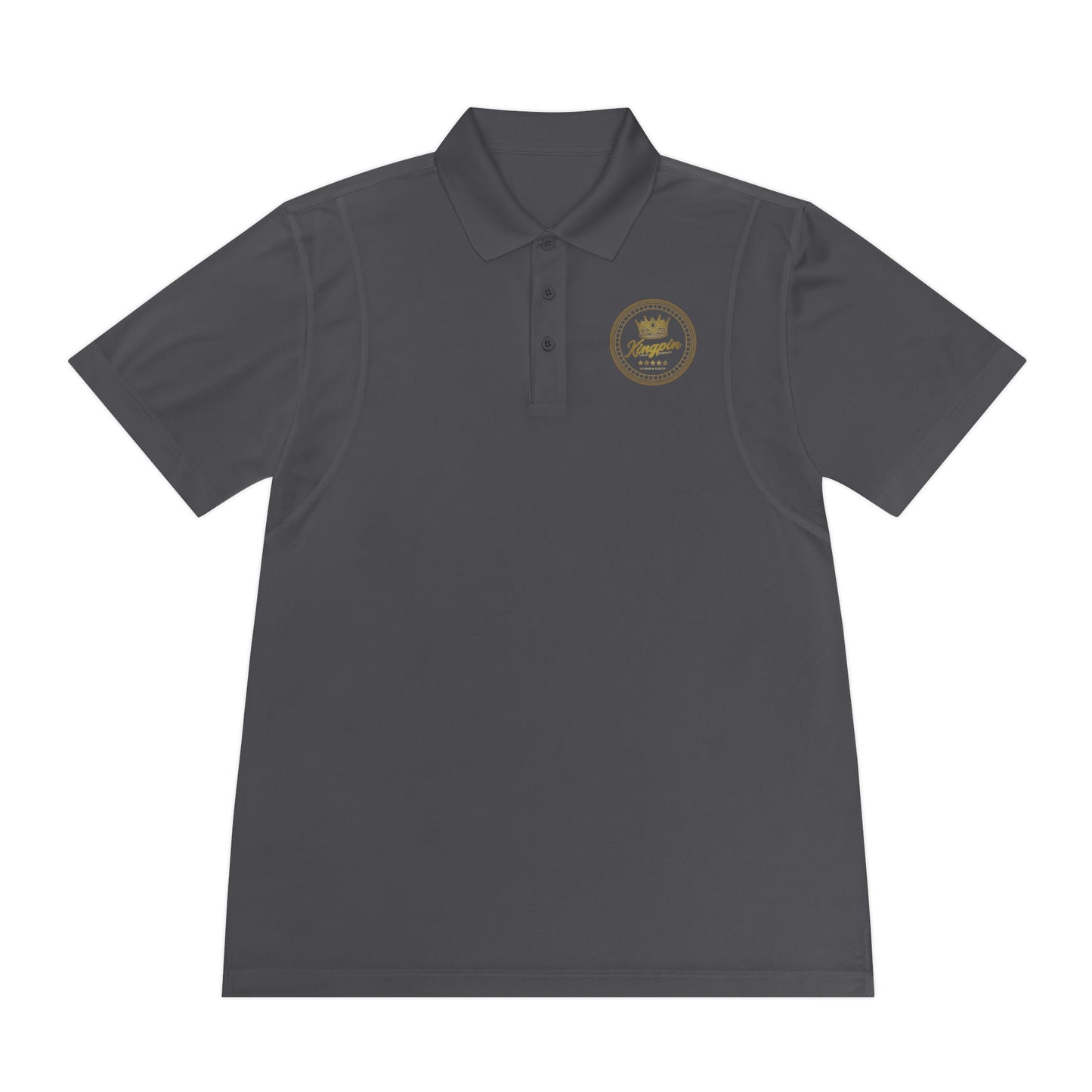 Golf Polo — ‘Kingpin Luxury Dad' Crest Performance Golf Shirt