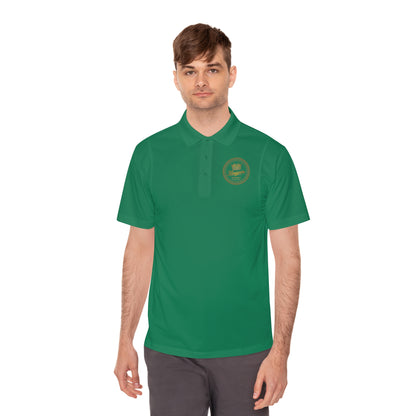 Golf Polo — ‘Kingpin Luxury Dad' Crest Performance Golf Shirt