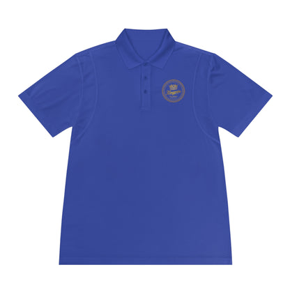 Golf Polo — ‘Kingpin Luxury Dad' Crest Performance Golf Shirt