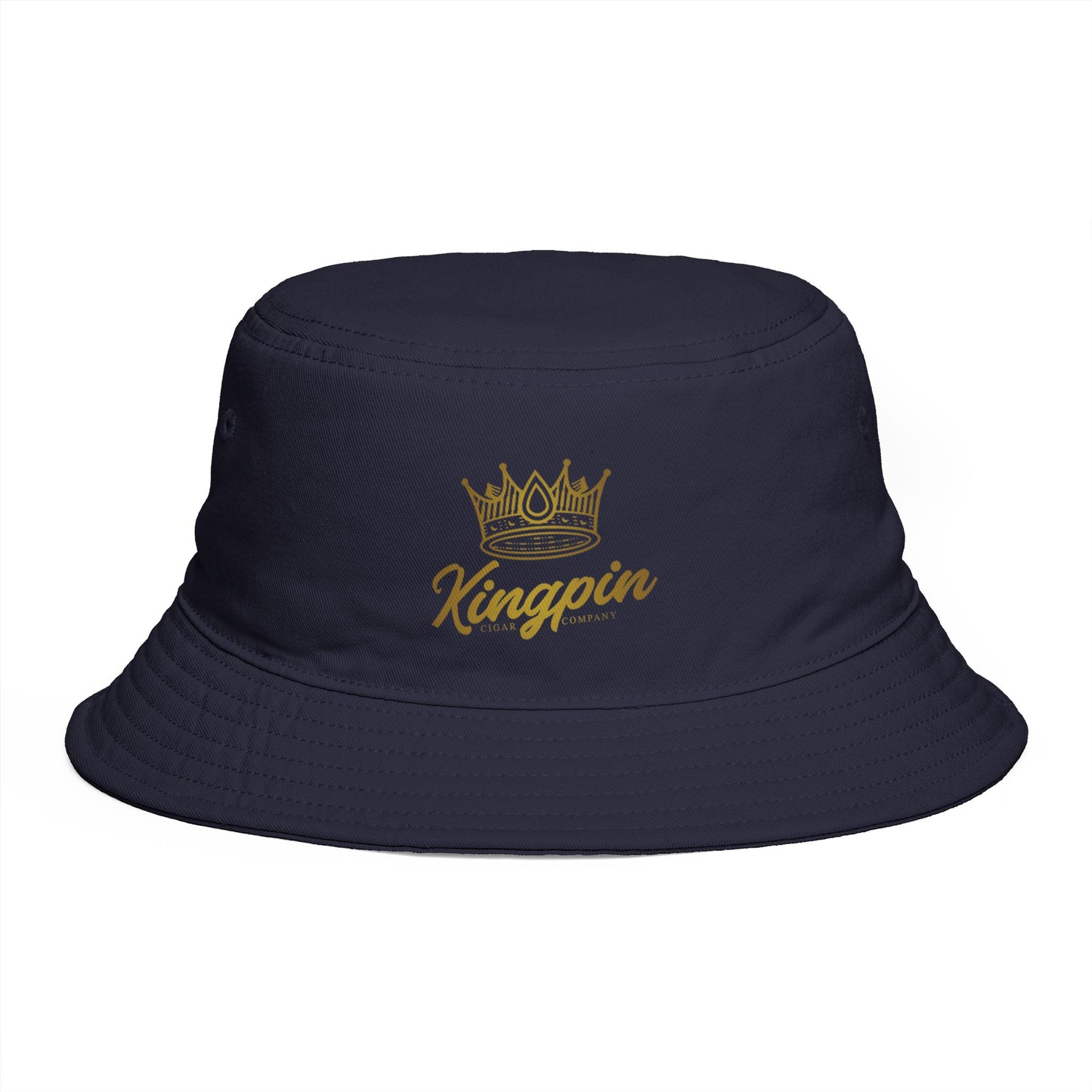 Kingpin Crown Bucket Hat — Brown Streetwear Sun Hat