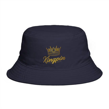 Kingpin Crown Bucket Hat — Brown Streetwear Sun Hat