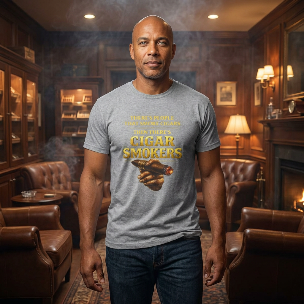 Cigar Enthusiast T-Shirt — Vintage Smoking Tee for Cigar Lovers