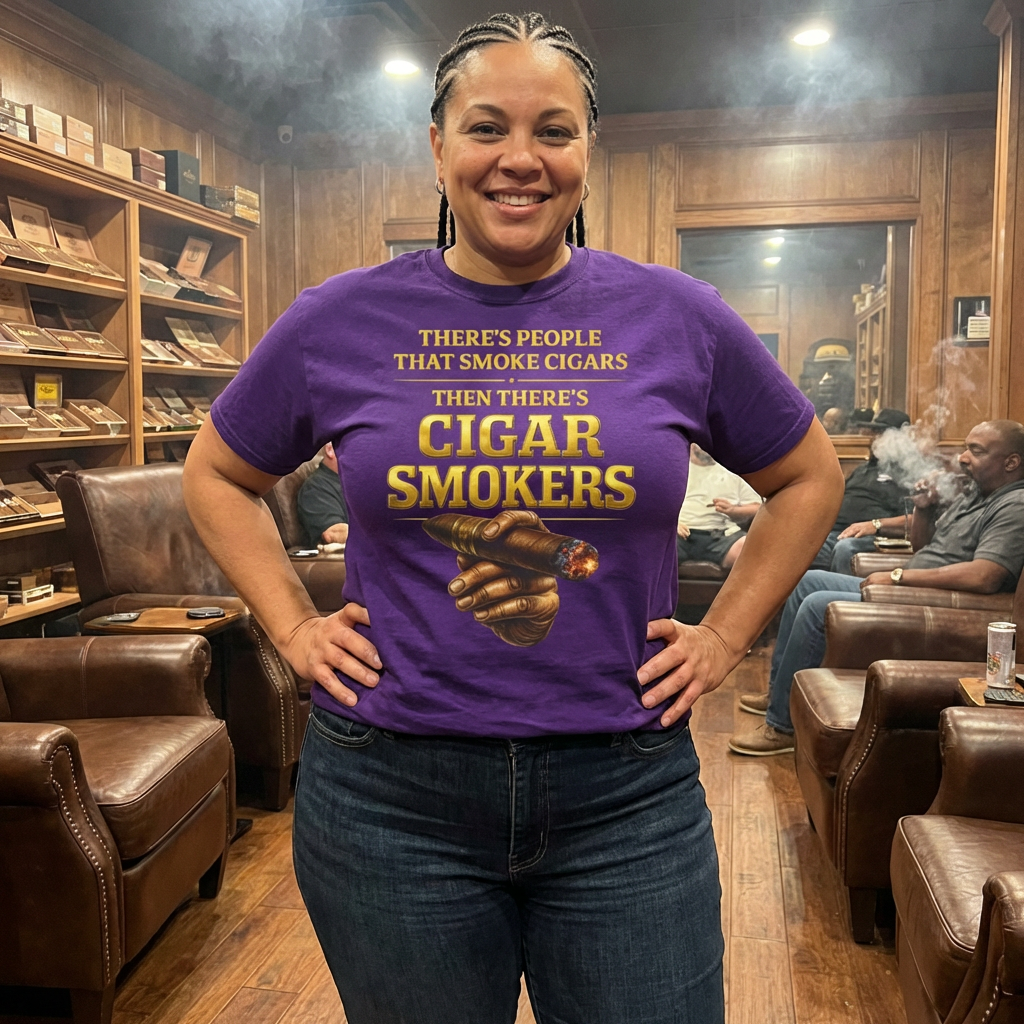 Cigar Enthusiast T-Shirt — Vintage Smoking Tee for Cigar Lovers
