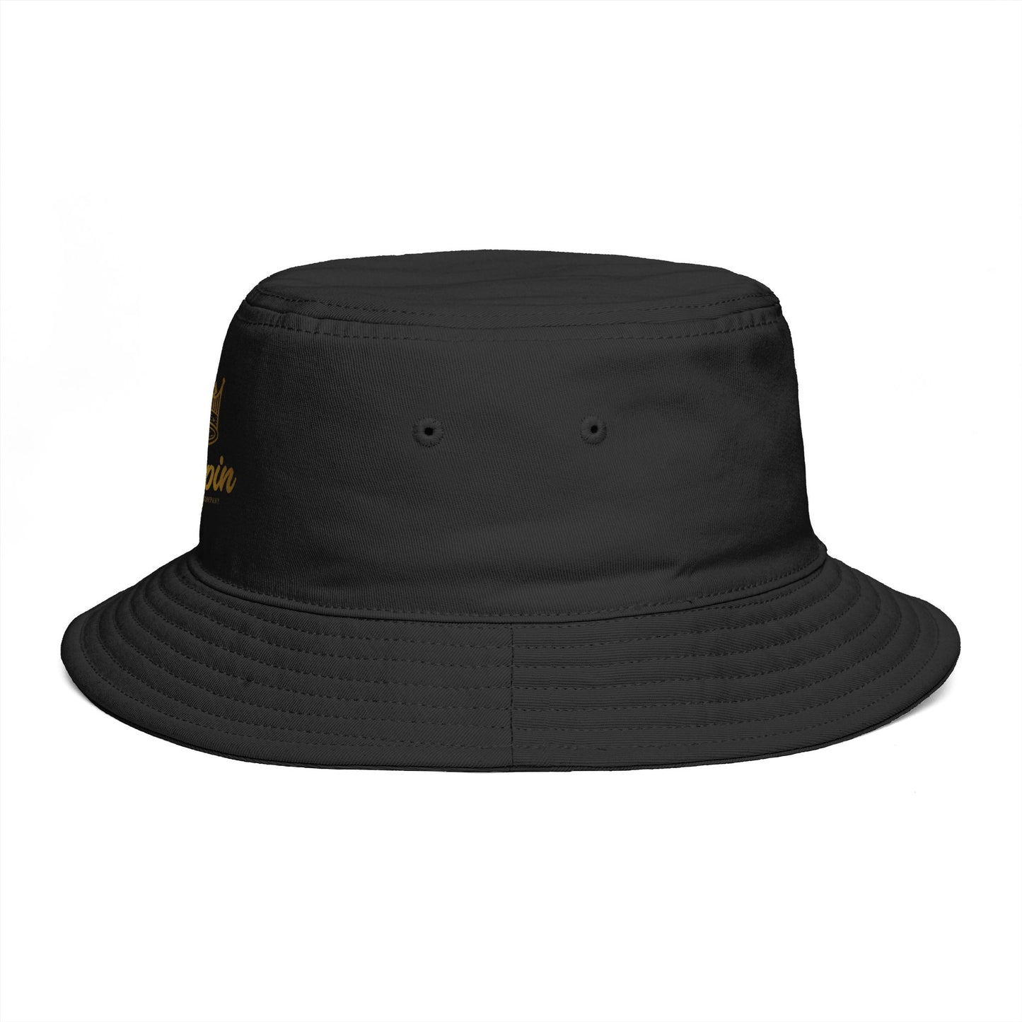 Kingpin Crown Bucket Hat — Brown Streetwear Sun Hat
