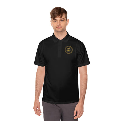 Golf Polo — ‘Kingpin Luxury Dad' Crest Performance Golf Shirt