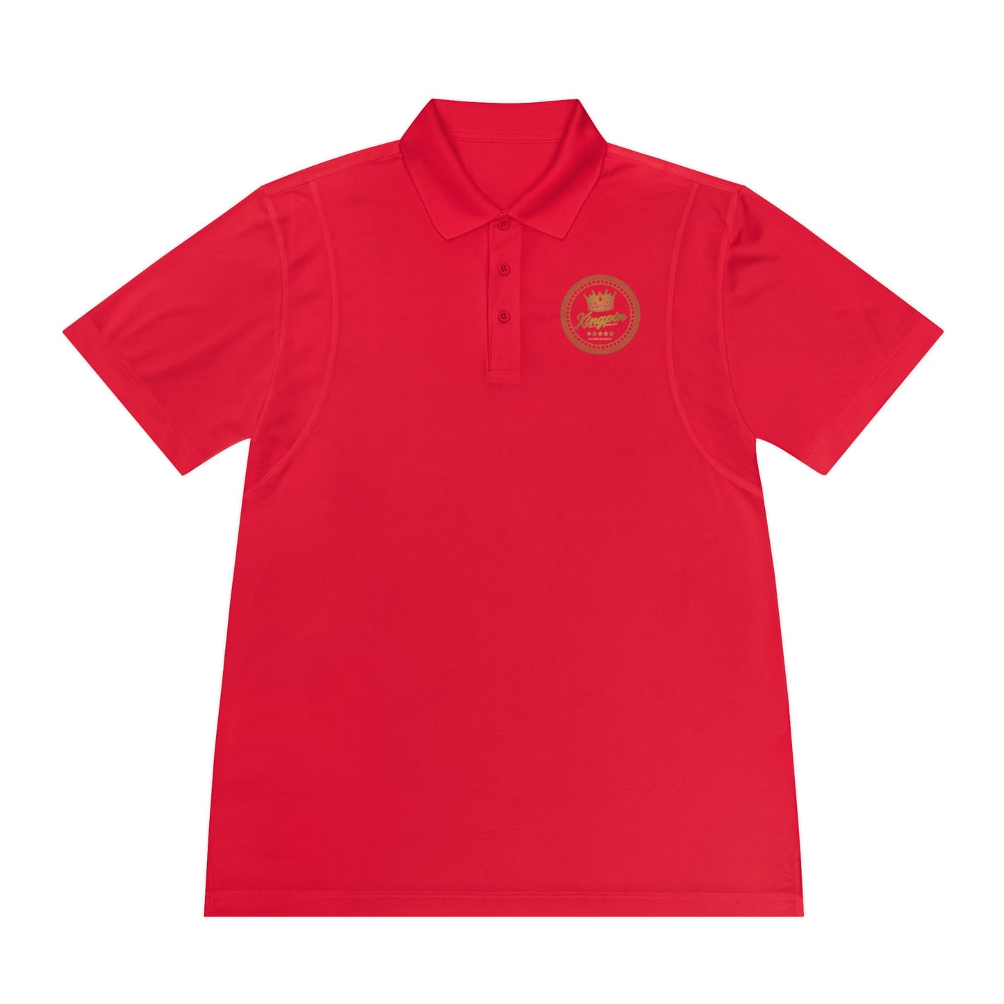 Golf Polo — ‘Kingpin Luxury Dad' Crest Performance Golf Shirt