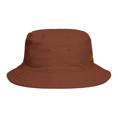 Kingpin Crown Bucket Hat — Brown Streetwear Sun Hat