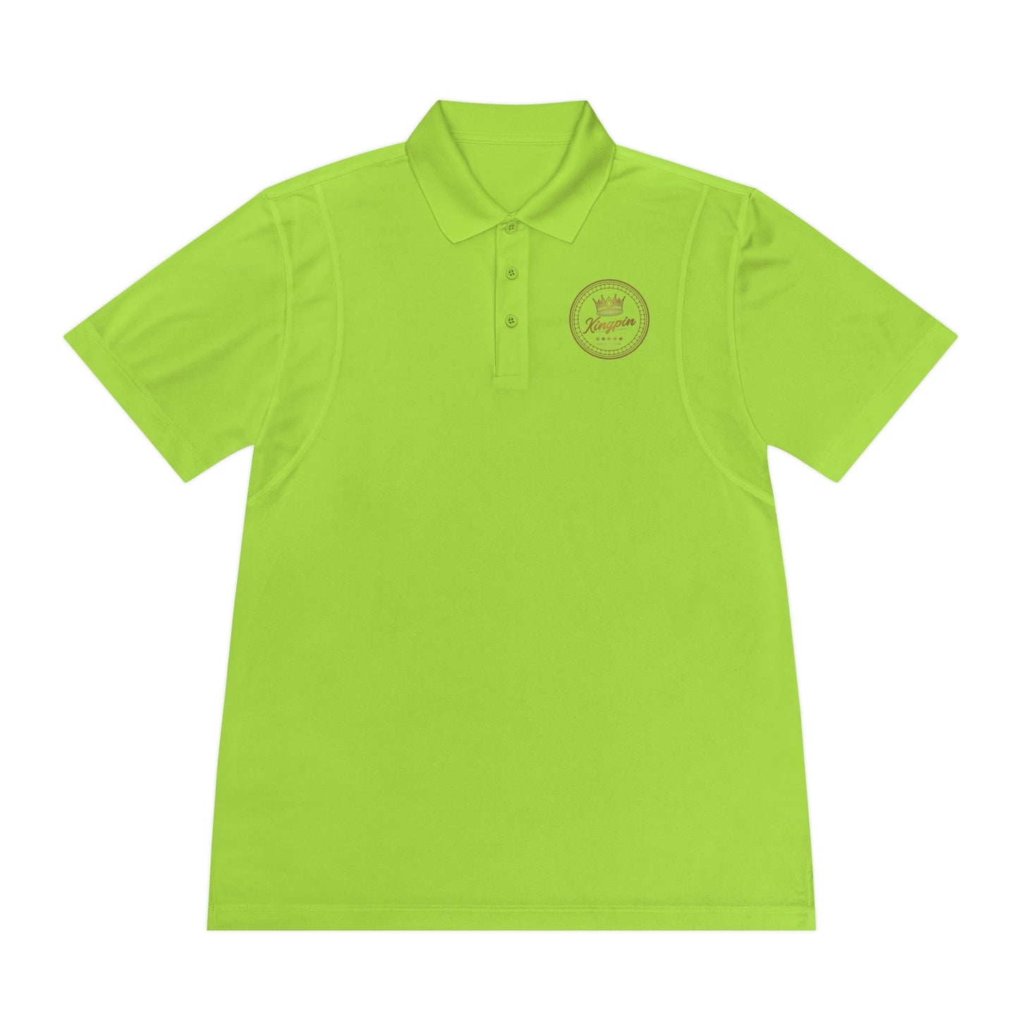 Golf Polo — ‘Kingpin Luxury Dad' Crest Performance Golf Shirt