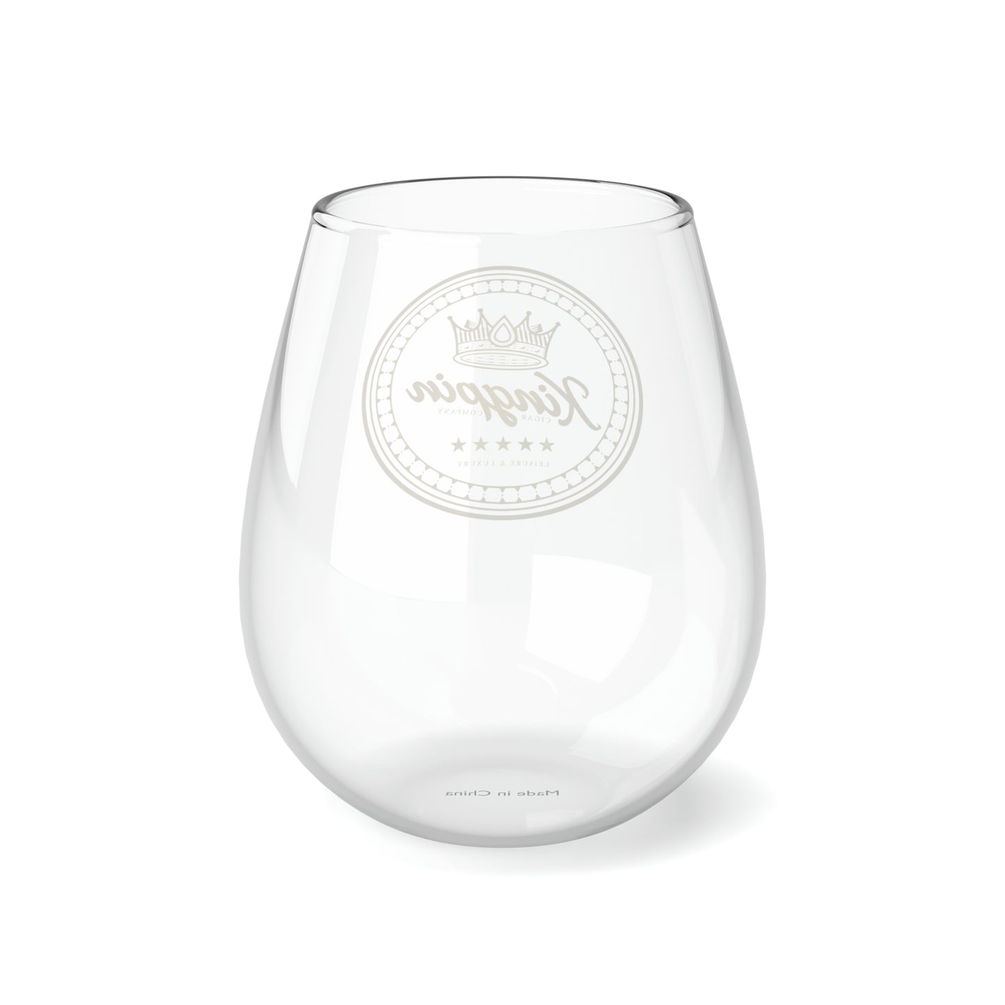Kingpin Luxury Stemless Wine Glass, 11.75oz