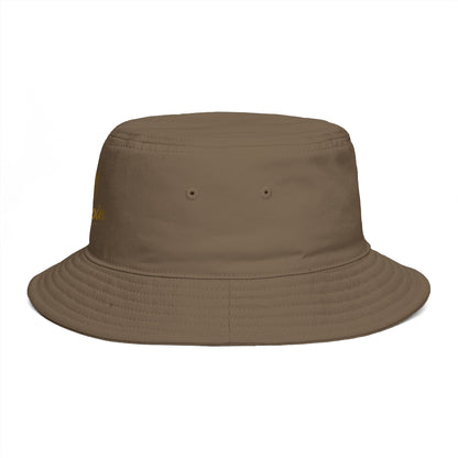 Kingpin Crown Bucket Hat — Brown Streetwear Sun Hat