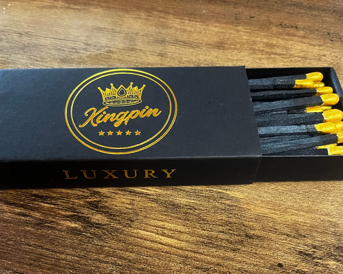 Kingpin Luxury Matches — Gold-Tipped Collection