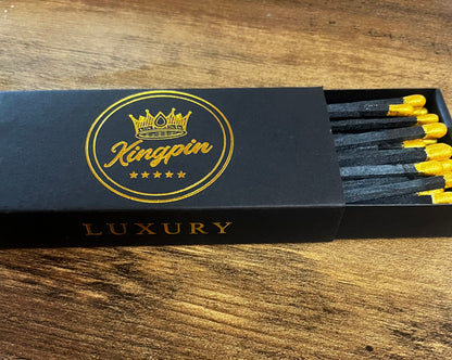 Kingpin Luxury Matches — Gold-Tipped Collection
