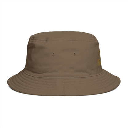Kingpin Crown Bucket Hat — Brown Streetwear Sun Hat