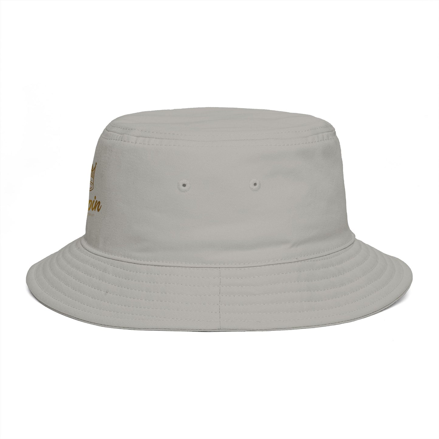 Kingpin Crown Bucket Hat — Brown Streetwear Sun Hat