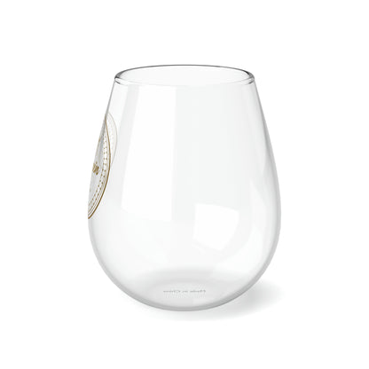 Kingpin Luxury Stemless Wine Glass, 11.75oz