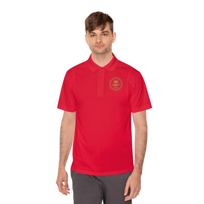 Golf Polo — ‘Kingpin Luxury Dad' Crest Performance Golf Shirt